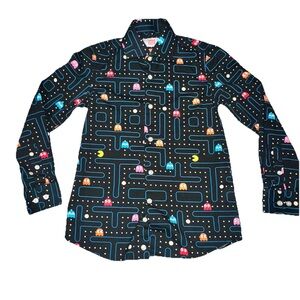 Opposuits Boy’s 8y Tailored Fit Long Sleeve Button Up PAC-MAN Dress Shirt Unique